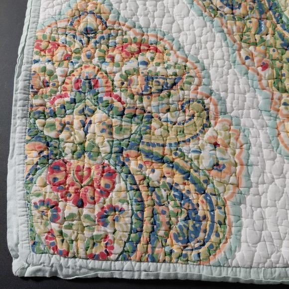 3 Piece‎ Pottery Barn Quinn Pillow Shams 2 Standard Set 1 Euro 24X24 Cottagecore - Picture 3 of 10